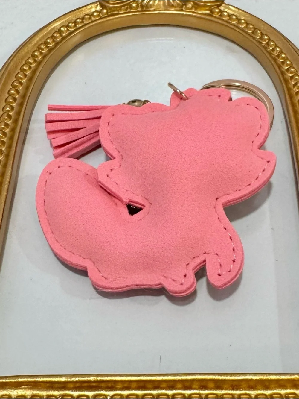 New Pink Raccoon Keychain/Bag Charm
